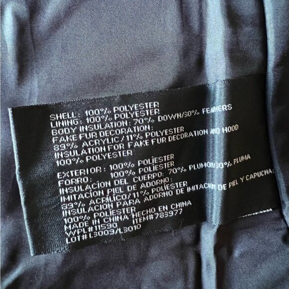 Weatherproof Long Black Down Puffer Coat Parka with Removable Faux Fur Hood S - Picture 4 of 16